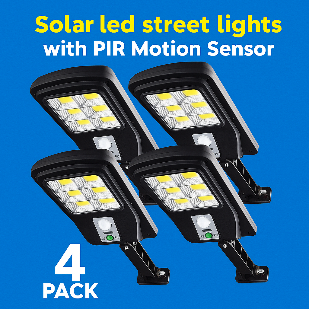 pack de 4 foco solar con sensor