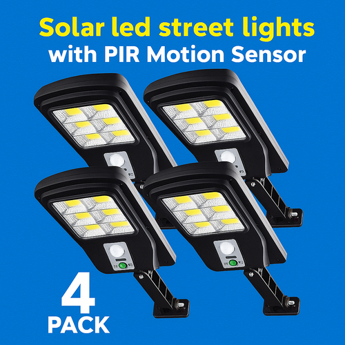 pack de 4 foco solar con sensor