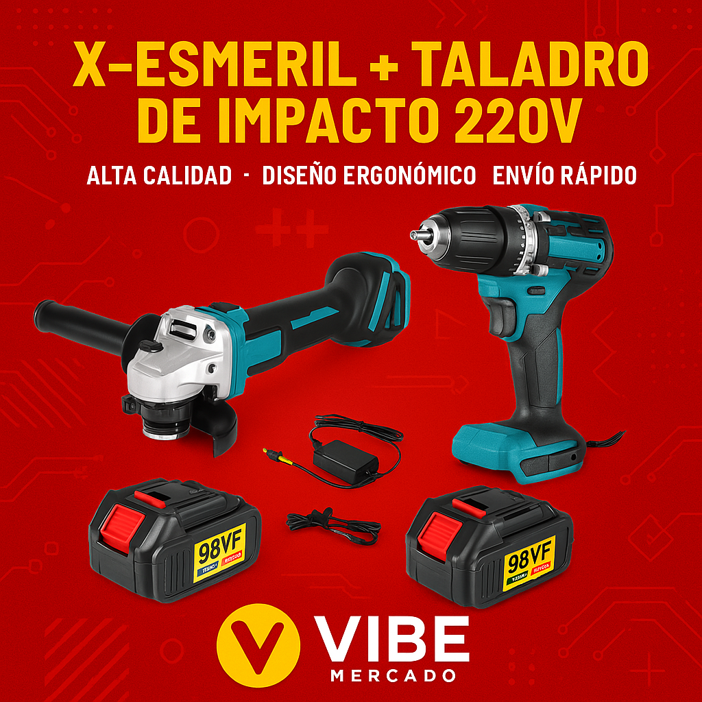 JUEGO DE HERRAMIENTAS 2 EN 1 DE 98V