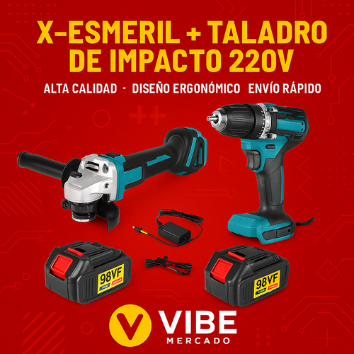 JUEGO DE HERRAMIENTAS 2 EN 1 DE 98V